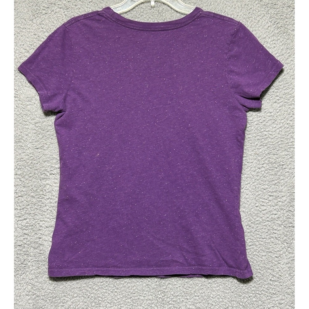 Disney Parks Women's‎ Size 1X Mickey Mouse Shirt Purple With Silver Sparkles - Picture 9 of 9